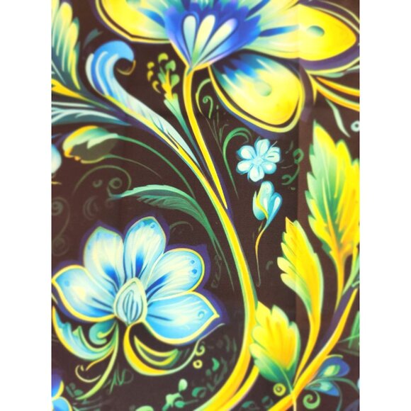 Bright Floral Polyester Fabric Panels 19"x18.5" Set Of 2 For Sewing Projects - Picture 11 of 11